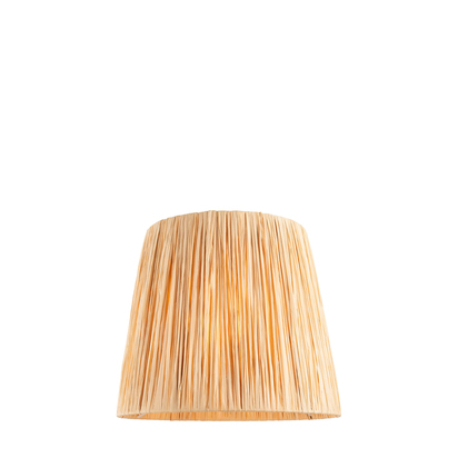 Brockwell 30cm Tapered Shade Shade light Natural raffia & matt black