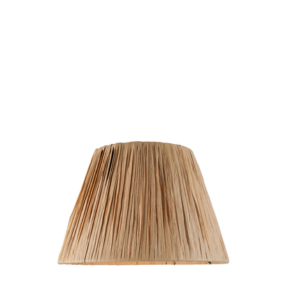 Brockwell 24cm Tapered Shade Shade light Natural raffia & matt black
