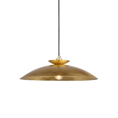 Eltham pendant hammered brass Pendant light Hammered brass & brass plate