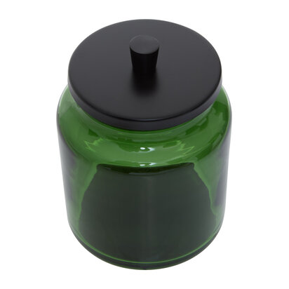 Allegra Kiara Green Glass Bathroom Jar