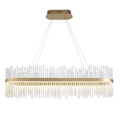 Emery pendant brushed gold plated finish Pendant light Brushed gold plated finish & clear glass