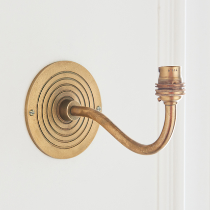 Brockcombe Wall Fitting Wall light Antique brass plate