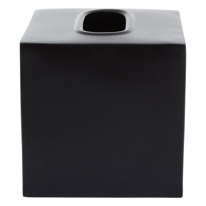 Emiacott Stainless Steel Black Tissue Box