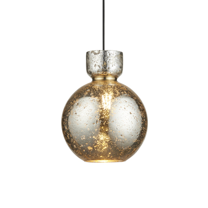 Amber Mews pendant brass plate Pendant light Brass plate & mercury glass