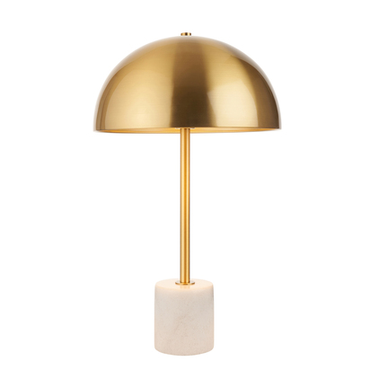 Amber Studio table brushed aged brass plate Table light Brushed aged brass plate & white marble