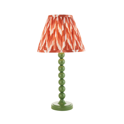 Beechfield Table Table light Gloss cotswold green paint & apricot orange fabric