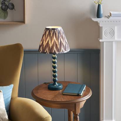 Beechfield Table Table light Gloss marlin blue paint & pearl grey fabric