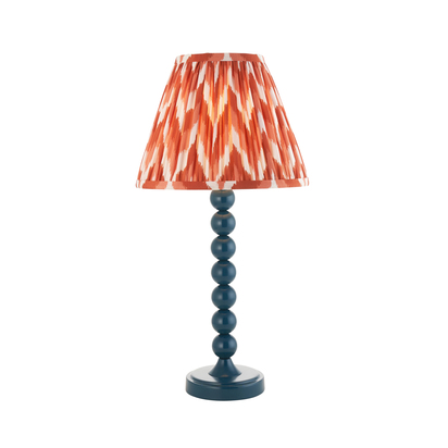 Beechfield Table Table light Gloss marlin blue paint & apricot orange fabric