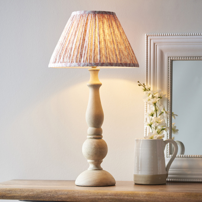 Avonworth Table Table light Natural wood & peachy keen fabric