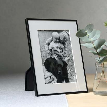 Fine Black Metal Photo Frame 5x7 - Home Accessories - The Cotswold Company