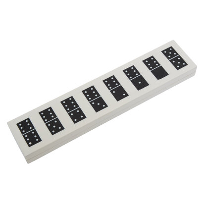 Churchill Games White and Black Finish Domino Box
