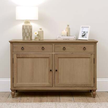 Elkstone Mellow Oak Large Sideboard - The Cotswold Company
