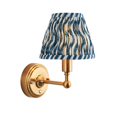 Kingsley Wall Wall light Brushed aged brass plate