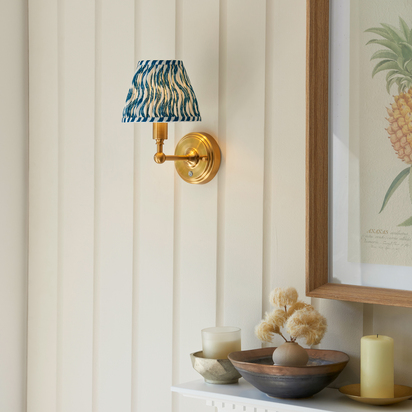 Kingsley Wall Wall light Brushed aged brass plate