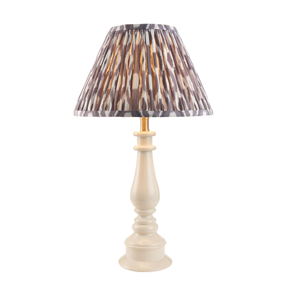 Brentwick Table Table light Almond white & pearl grey fabric