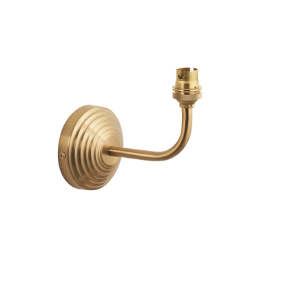 Briarham Wall Fitting Wall light Brushed aged brass plate