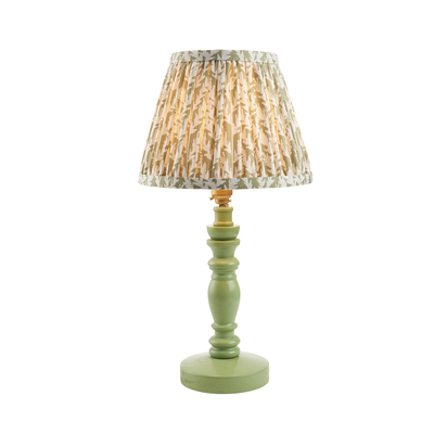 Elmwood Table Table light Satin cotswold green paint & herb garden green fabric