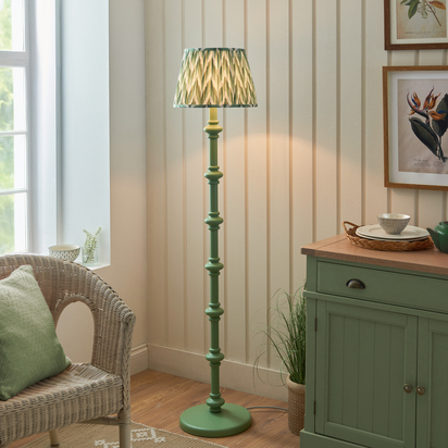 Pimlico Floor Floor light Satin cotswold green paint & cotswold green fabric