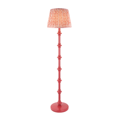 Pebworth Floor Floor light Satin pink clay paint & coral pink fabric