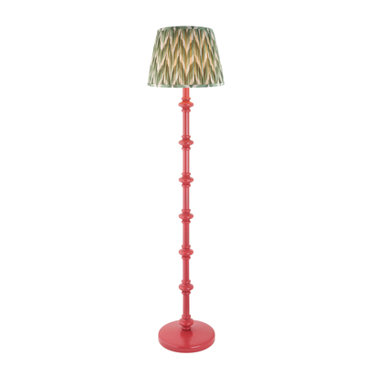 Pimlico Floor Floor light Satin pink clay paint & cotswold green fabric