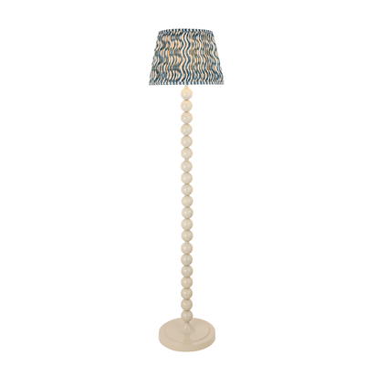 Beechton Floor Floor light Gloss almond white paint & marlin blue fabric
