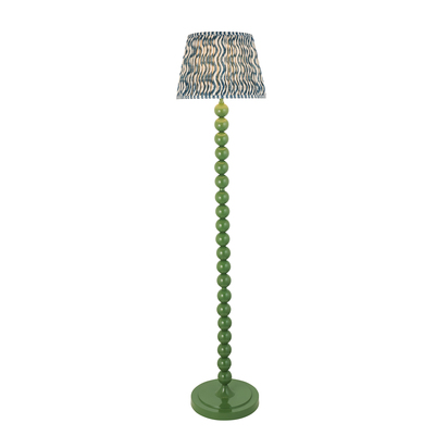 Beechton Floor Floor light Gloss cotswold green paint & marlin blue fabric