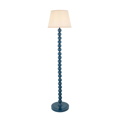 Beechford Floor Floor light Gloss marlin blue paint & vintage white fabric