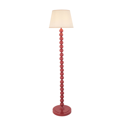 Beechford Floor Floor light Gloss pink clay paint & vintage white fabric