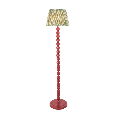 Beechwell Floor Floor light Gloss pink clay paint & cotswold green fabric