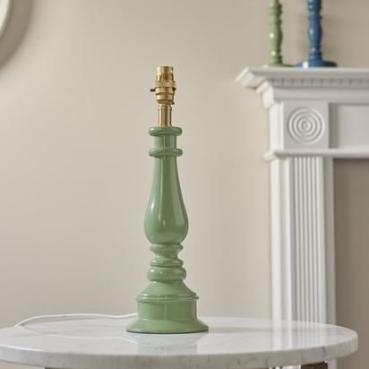 Brentwood Table Table light Cotswold green & vintage white fabric