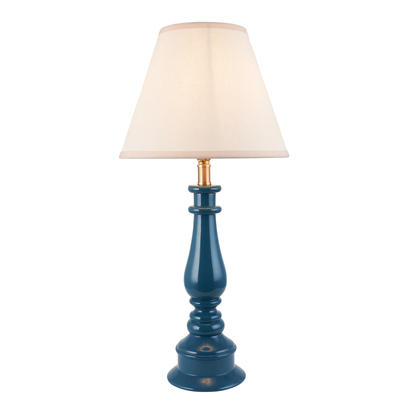 Brentwood Table Table light Marlin blue & vintage white fabric