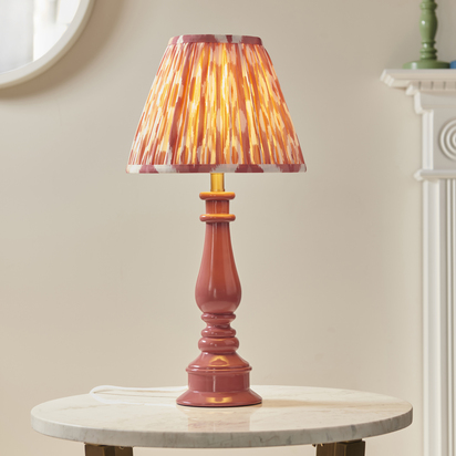 Brentmere Table Table light Pink clay & coral pink fabric
