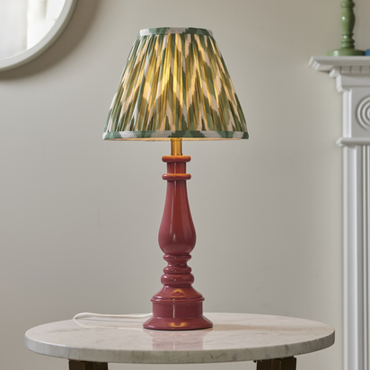 Brentcroft Table Table light Pink clay & cotswold green fabric