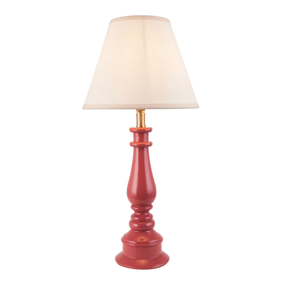Brentwood Table Table light Pink clay & vintage white fabric
