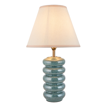 Burcombe Table Table light Ocean spray glaze & vintage white fabric