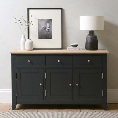 Large Sideboard - Chester Charcoal - The Cotswold Company