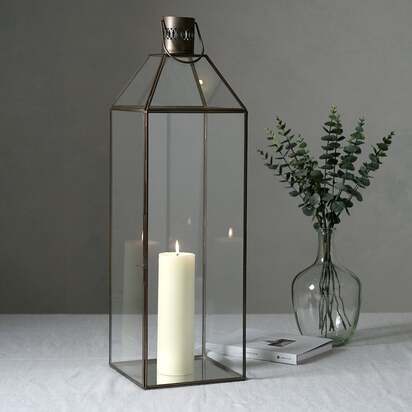 Haversham Antique Brass Lantern Grand - Home Accessories - The Cotswold Company