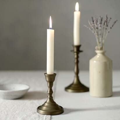 Home Accessories Hampton Candle Holder - Antique Brass - Medium