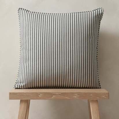 Lansdown Ticking Stripe Cushion Ink - Home Accessories - The Cotswold Company
