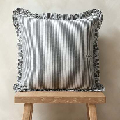 Country Ruffles Cornflower Cushion - Home Accessories - The Cotswold Company