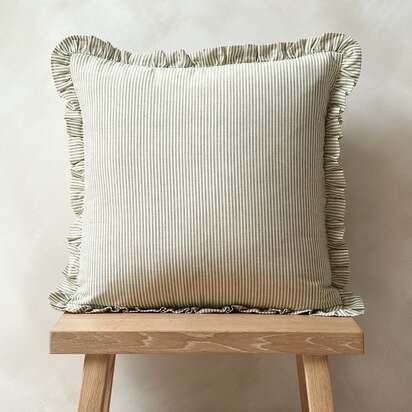 Country Ruffles Apple Cushion - Home Accessories - The Cotswold Company