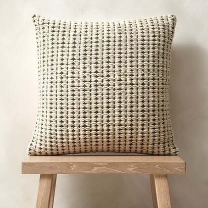 Textured Cotton Weave Cushion Fir - Home Accessories - The Cotswold Company