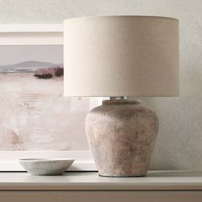 Perrinsfield Brown Table Lamp - Home Accessories - The Cotswold Company