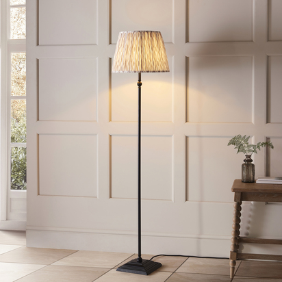 Brackenwell Floor Floor light Matt black & neutral print fabric