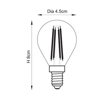 Abbermont Non-dimmable Accessory light Clear glass & bright nickel plate