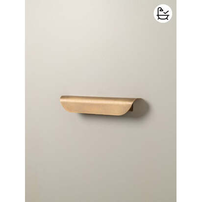 Kori aged brass wall light