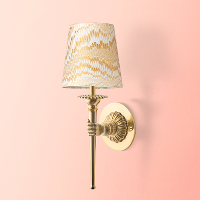 Brighton wall fitting in brass