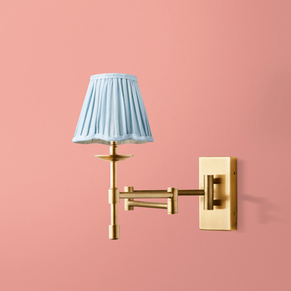 Three fold wall fitting in antique brass