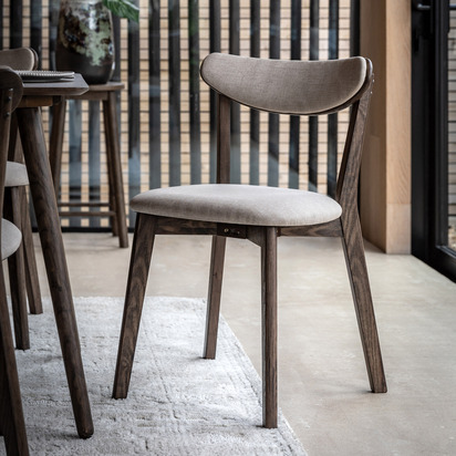 Burcroft Dining Chair Smoked (2pk) 520x535x815mm