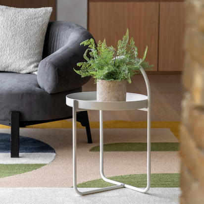 Fairwood Side Table White 400x400x660mm
